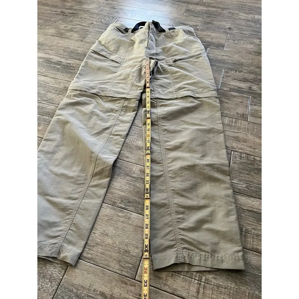 The North Face Men's Khaki Cargo Convertible Belt Hiking Pants Size Large